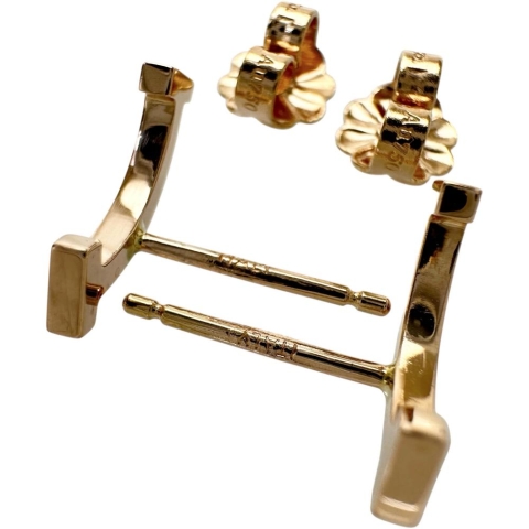 【TIFFANY&Co./ティファニー】 Tスマイル　ミニ ピアス K18PGピンクゴールド 18金 1.6g レディース【中古】【真子質店】【GD】【SIMa】