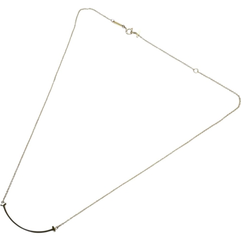 【TIFFANY&Co./ティファニー】 Tスマイル スモール ネックレス K18ゴールド 18金 2.9g 40.5/45.5cm レディース【中古】【真子質店】【GD】【SxT】