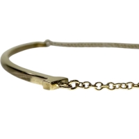 【TIFFANY&Co./ティファニー】 Tスマイル スモール ネックレス K18ゴールド 18金 2.9g 40.5/45.5cm レディース【中古】【真子質店】【GD】【SxT】