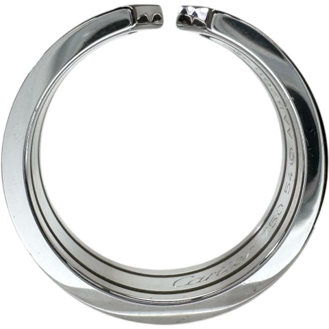 14号【CARTIER/カルティエ】 C2リング ダイヤモンド リング・指輪 K18WGホワイトゴールド 18金 7.9g #54 レディース【中古】【真子質店】【GD】【IMaMoMa】