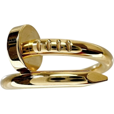 11号【CARTIER/カルティエ】 ジュストアンクル クラシック リング・指輪 K18YGイエローゴールド 18金 7.4g #51 レディース【中古】【真子質店】【GD】【TMaKY】