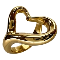 12号【TIFFANY&Co./ティファニー】 オープンハート ペレッティ リング・指輪 K18ゴールド 18金 9.3g レディース【中古】【真子質店】【GD】【IMoYT】