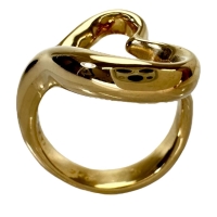 12号【TIFFANY&Co./ティファニー】 オープンハート ペレッティ リング・指輪 K18ゴールド 18金 9.3g レディース【中古】【真子質店】【GD】【IMoYT】