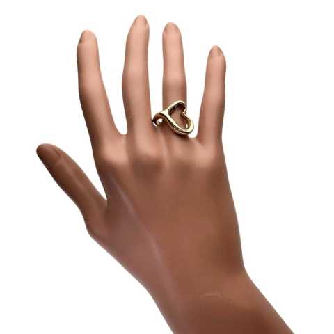 12号【TIFFANY&Co./ティファニー】 オープンハート ペレッティ リング・指輪 K18ゴールド 18金 9.3g レディース【中古】【真子質店】【GD】【IMoYT】