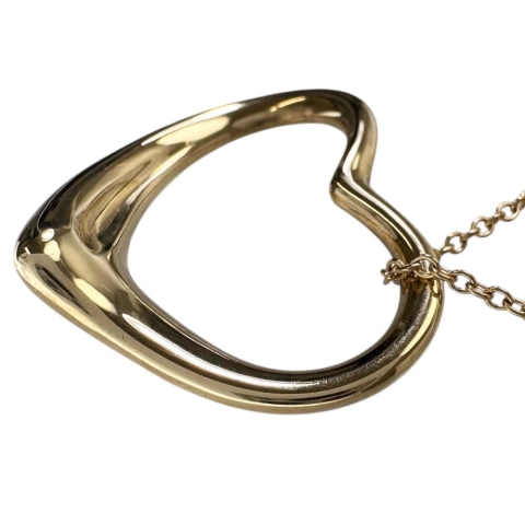 【TIFFANY&Co./ティファニー】 オープンハート　ペレッティ ネックレス K18ゴールド 18金 5.2g 40cm レディース【中古】【真子質店】【GD】【STD】