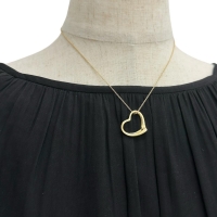 【TIFFANY&Co./ティファニー】 オープンハート ペレッティ ネックレス K18ゴールド 18金 5.2g 40cm レディース【中古】【真子質店】【GD】【STD】