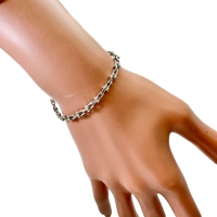 【TIFFANY&Co./ティファニー】 ブレスレット ハードウェア マイクロリンク シルバー925 7.3g 18.0cm レディース【中古】【真子質店】【GD】【MoMiMa】
