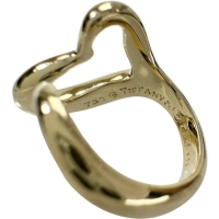 10号【TIFFANY&Co./ティファニー】 リング・指輪 オープンハート ペレッティ K18ゴールド 18金 8.5g レディース【中古】【真子質店】【GD】【IDMoT】"""