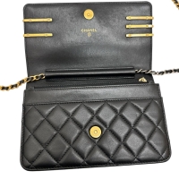 【CHANEL/シャネル】 ココクリップ チェーンウォレット AP2508 ショルダーバッグ ラムスキン/レザー ブラック レディース【中古】【真子質店】【BL】【MaMoxx】