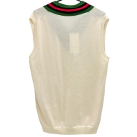 【GUCCI/グッチ】 シェリーライン ベスト ウール100% ホワイト レディース【中古】【真子質店】【GD】【Txx】