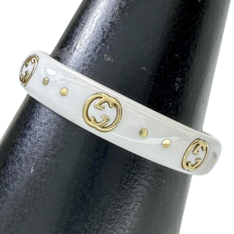 19号 リング・指輪 アイコン セラミック/K18ゴールド 18金 2.3g レディース【中古】【真子質店】【BL】【IMox】