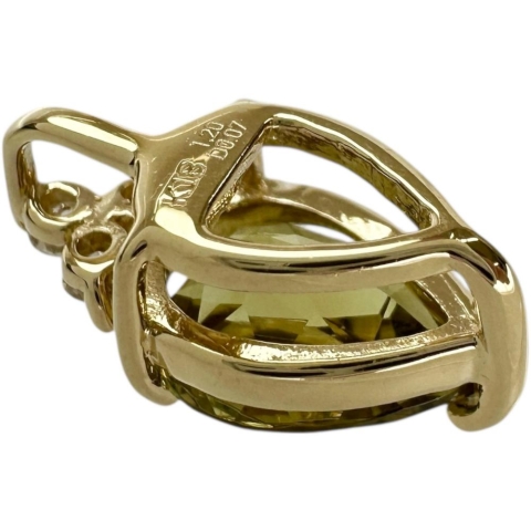 マリガーネット 1.20ct ダイヤモンド 0.07ct 8.1 ペンダントトップ K18ゴールド 18金 1.1g レディース【中古】【真子質店】【NN】【MaYMa】