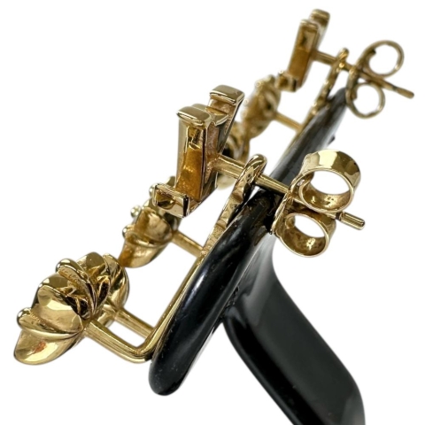 【LOUIS VUITTON/ルイ・ヴィトン】 ピアス ルルグラム カラーストーン ピアス GP 6.8g M00785 GK5202 レディース【中古】【真子質店】【GD】【MaKS】