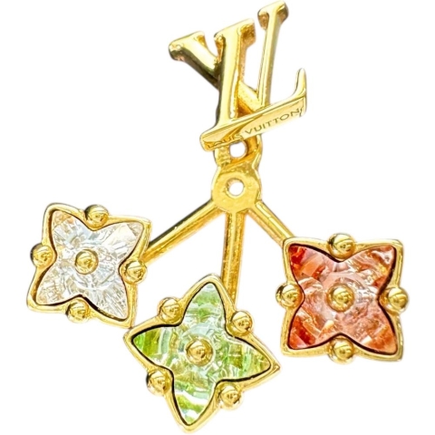 【LOUIS VUITTON/ルイ・ヴィトン】 ピアス ルルグラム カラーストーン ピアス GP 6.8g M00785 GK5202 レディース【中古】【真子質店】【GD】【MaKS】