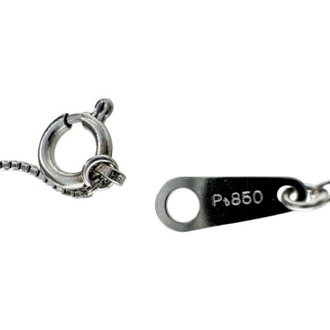 ルビー 0.65/0.68/0.79ct ダイヤモンド 0.15ct ネックレス Pt900プラチナ/Pt850プラチナ 4.6g 40cm レディース【中古】【真子質店】【NN】【IIxx】