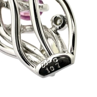 マルチカラーサファイア 計1.07ct ダイヤモンド 計0.06ct ペンダントトップ K18WGホワイトゴールド 18金 3.4g レディース【中古】【真子質店】【NN】【DSMo】