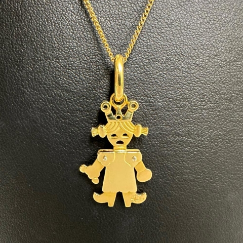 【Pomellato/ポメラート】 クィーン ペンダントトップ K18ゴールド 18金 6.0g レディース【中古】【真子質店】【BL】【IxTMa】