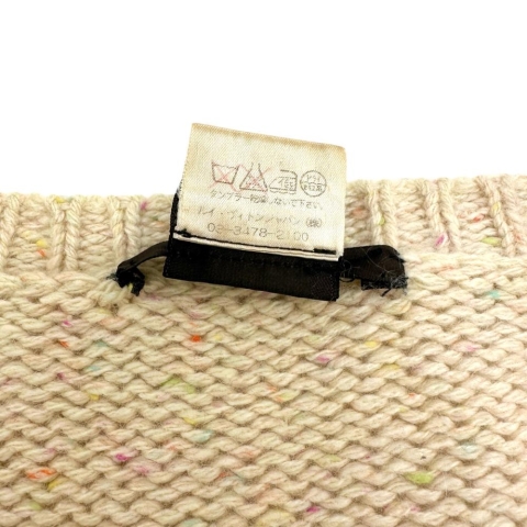 【LOUIS VUITTON/ルイ・ヴィトン】 ニット カシミヤ アイボリー レディース【中古】【真子質店】【GD】【IMox】