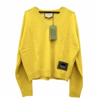 【GUCCI/グッチ】 セーター ウール100% イエローウール レディース【中古】【真子質店】【GD】【TMox】