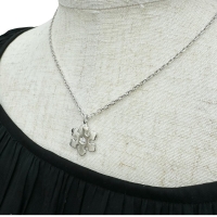 【BVLGARI/ブルガリ】 スノーフレーク ダイヤモンド ネックレス K18WGホワイトゴールド 18金 8.8g 40cm レディース【中古】【真子質店】【BL】【IKIY】