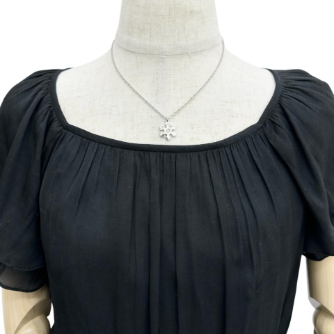 【BVLGARI/ブルガリ】 スノーフレーク ダイヤモンド ネックレス K18WGホワイトゴールド 18金 8.8g 40cm レディース【中古】【真子質店】【BL】【IKIY】