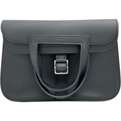 【HERMES/エルメス】 アルザン ミニ 2WAYショルダーバッグ  ハンドバッグ レザー/ヴォ―スイフト ブラックレザー/シルバー金具 レディース【中古】【真子質店】【Yxxx】