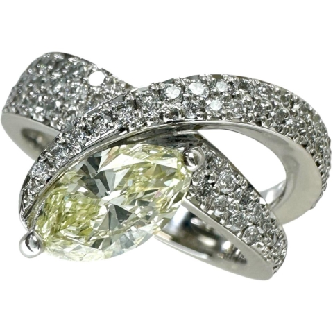 11号 ダイヤモンド(VLY-SI2-SB) 0.764ct ダイヤモンド 0.64ct リング・指輪 Pt900プラチナ 9.5g レディース【中古】【真子質店】【NN】【ITTI】