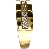 11.5号 ダイヤモンド 0.38ct リング・指輪 K18ゴールド 18金 5.4g レディース【中古】【真子質店】【NN】【IxKMi】