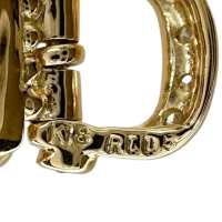 18号 ベルトモチーフ ダイヤモンド 0.08ct ルビー 0.05ct リング・指輪 K18ゴールド 18金 4.9g レディース【中古】【真子質店】【NN】【SxT】