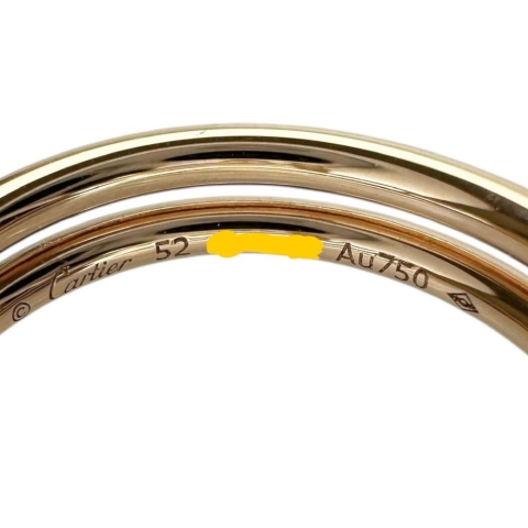 12号【CARTIER/カルティエ】 ジュストアンクル ダブル セミパヴェ ダイヤモンド リング・指輪 K18PGピンクゴールド 18金 4.7g B4210900 #52 レディース【中古】【真子質店】【BL】【YYxx】