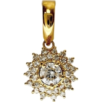 ダイヤモンド 0.63ct ペンダントトップ K18ゴールド 18金 1.9g レディース【中古】【真子質店】【NN】【DYT】