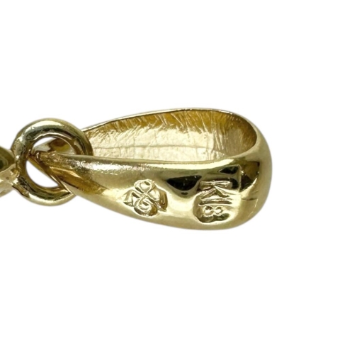 花/フラワーデザイン ダイヤモンド 0.52ct サファイア ペンダントトップ K18ゴールド 18金 2.6g レディース【中古】【真子質店】【NN】【MoMox】