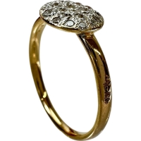 11号【Pomellato/ポメラート】 サッビア　スモール ダイヤモンド リング・指輪 K18ゴールド 18金 2.2g レディース【中古】【真子質店】【BL】【ITDMa】