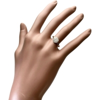 11号【Pomellato/ポメラート】 サッビア　スモール ダイヤモンド リング・指輪 K18ゴールド 18金 2.2g レディース【中古】【真子質店】【BL】【ITDMa】