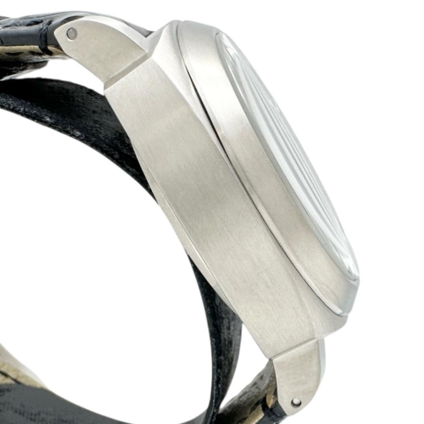 【PANERAI/パネライ】 PAM00177 ルミノール マリーナ 保証書/ギャラ付 裏スケルトン 腕時計 チタン/レザー 手巻き ブラック文字盤/ブラックレザー社外ベルト メンズ【中古】【真子質店】【BL】【DYTx】