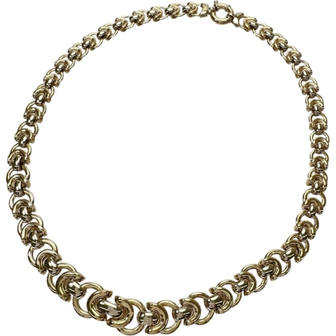 【UNOAERRE/ウノアエレ】 デザインチェーン 中空  ネックレス K18ゴールド 18金 30.8g 43cm レディース【中古】【真子質店】【BL】【MoYIx】