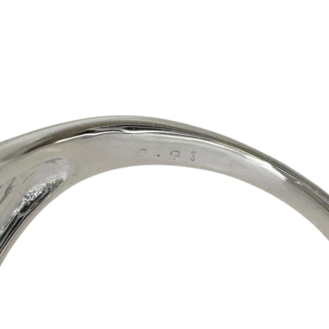 12号 ペリドット 3.43ct ダイヤモンド 0.91ct リング・指輪 K18WGホワイトゴールド 18金 6.6g レディース【中古】【真子質店】【NN】【IDDI】