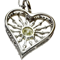 ハートモチーフ ダイヤモンド(推定L-I1) 0.510ct その他ダイヤモンド 0.36ct ネックレス K18WGホワイトゴールド 18金 4.1g 45cm レディース【中古】【真子質店】【NN】【SSx】