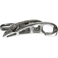 Nモチーフ ダイヤモンド 0.32ct ペンダントトップ K18WGホワイトゴールド 18金 4.0g レディース【中古】【真子質店】【NN】【MixMa】