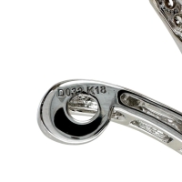 Nモチーフ ダイヤモンド 0.32ct ペンダントトップ K18WGホワイトゴールド 18金 4.0g レディース【中古】【真子質店】【NN】【MixMa】