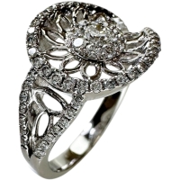 12号 ダイヤモンド 0.53ct リング・指輪 K18WGホワイトゴールド 18金 4.7g レディース【中古】【真子質店】【NN】【SMaMo】