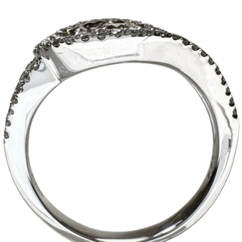 12号 ダイヤモンド 0.53ct リング・指輪 K18WGホワイトゴールド 18金 4.7g レディース【中古】【真子質店】【NN】【SMaMo】