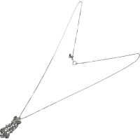 ピンクダイヤモンド 1.08ct ネックレス K18WGホワイトゴールド 18金 5.3g 45.5cm レディース【中古】【真子質店】【NN】【ITDMa】