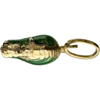 象モチーフ エナメル ペンダントトップ K18ゴールド 18金 1.4g レディース【中古】【真子質店】【NN】【TKMo】