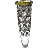 15.5号 スフェーン 3.65ct ダイヤモンド 0.09ct リング・指輪 Pt900プラチナ 6.6g レディース【中古】【真子質店】【NN】【KMiI】