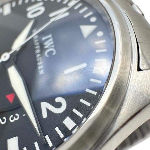 【IWC/インターナショナルウォッチカンパニー】 IW326504 パイロットウォッチ マーク17 腕時計 ステンレススチール 自動巻き/オートマ ブラック文字盤/シルバーベルト メンズ【中古】【真子質店】【BL】【TSIMo】