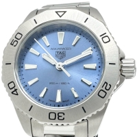 【TAG HEUER/タグホイヤー】 WBP1415 アクアレーサー 腕時計 ステンレススチール クオーツ ブルー文字盤/シルバーベルト レディース【中古】【真子質店】【GD】【SSx】