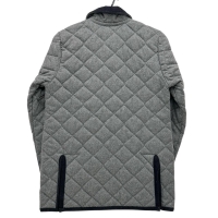 【LAVENHAM/ラベンハム】 キルティングジャケット カバーオール ウール グレーウール メンズ【中古】【真子質店】【GD】【Mox】