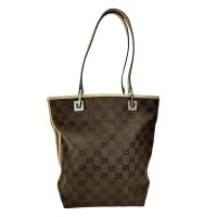 【GUCCI/グッチ】 31244  トートバッグ GGキャンバス/レザー ベージュ/ブラウン レディース【中古】【真子質店】【BL】【IMax】