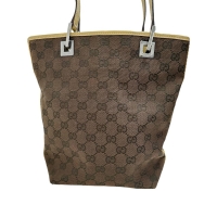 【GUCCI/グッチ】 31244  トートバッグ GGキャンバス/レザー ベージュ/ブラウン レディース【中古】【真子質店】【BL】【IMax】